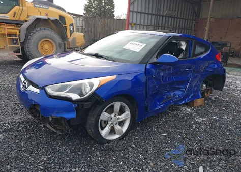 2014 Hyundai Veloster Base W/Black z USA, uszkodzony, nr VIN KMHTC6AD5EU199471